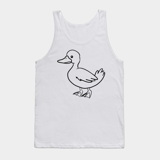 Stick figure duck Tank Top by WelshDesigns